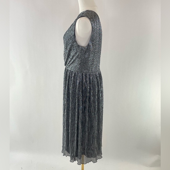 Dress the Population Kienna Metallic One Shoulder Mini Dress, Size L - Picture 4 of 5